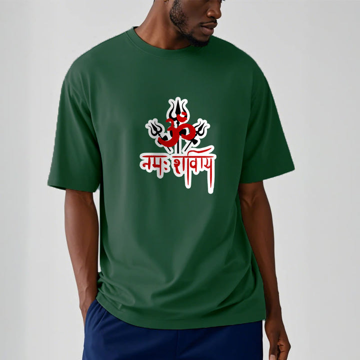 Buddha Stones OM NAMAH SHIVAYA Three Tridents Cotton Tee T-shirt - image 15