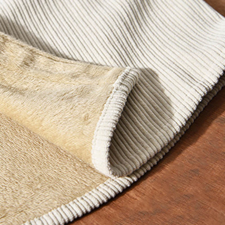 Buddha Stones Men's Long Sleeve Turn-down Collar With Pocket Corduroy Comfortable Shirt - image 5