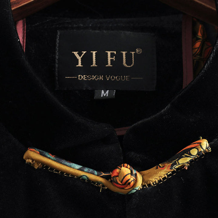 Buddha Stones Tang Suit Frog-button Round Neck Cotton Men's Jacket Shirt Clothing - image 2