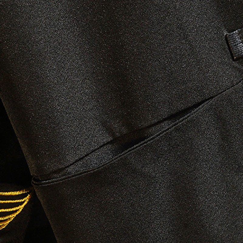 Buddha Stones Embroider Dragon Phoenix Casual Frog-button Cotton Men's Jacket Shirt Clothing - image 8