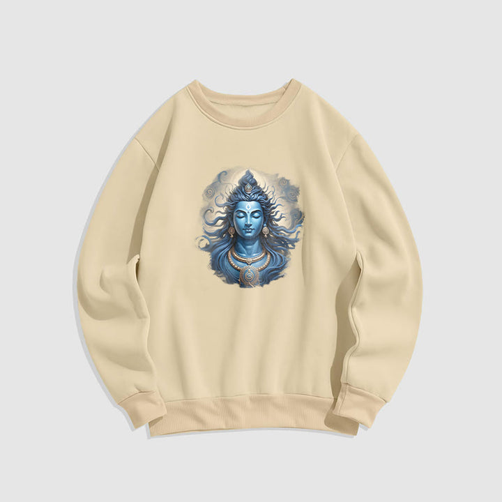 Buddha Stones OM NAMAH SHIVAYA Buddha Fleece Lined Polyester Sweatshirt