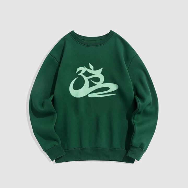 Buddha Stones OM Fleece Lined Polyester Sweatshirt