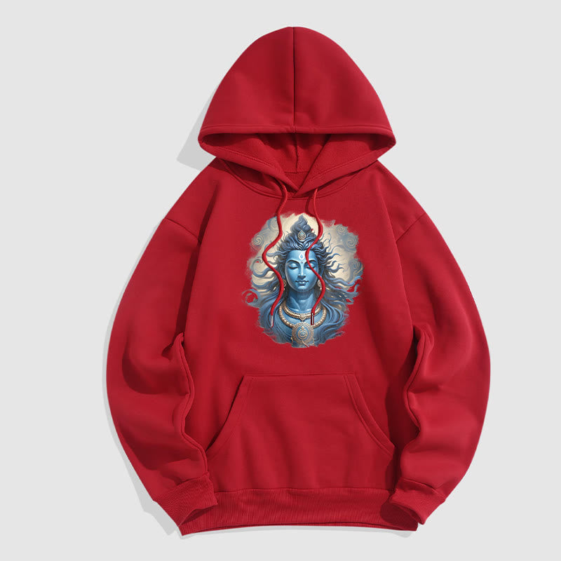 Buddha Stones OM NAMAH SHIVAYA Buddha Fleece Lined Polyester Hoodie