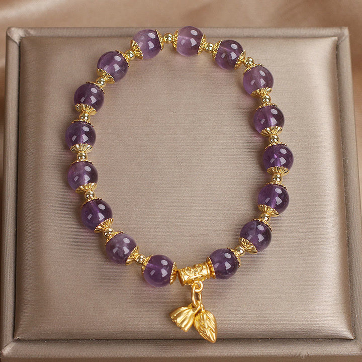 Buddha Stones Amethyst Increases Nobility Bracelet