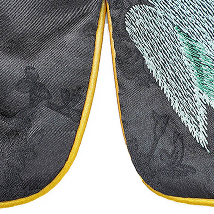 Buddha Stones Vintage Embroidery Plum Blossom Pattern Double-Sided Wear Vest - image 8