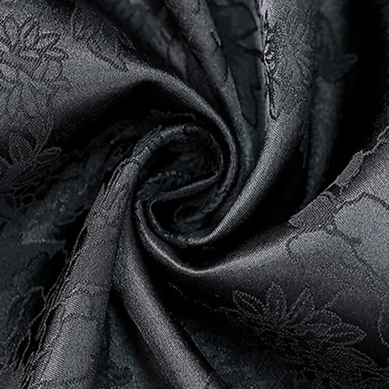 Buddha Stones Vintage Embroidery Plum Blossom Pattern Double-Sided Wear Vest - image 4