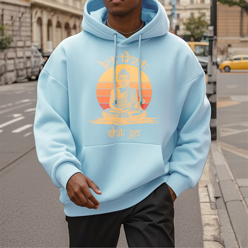 Buddha Stones Let That Shit Go Buddha Polyester Fleece Lined Hoodie - image 31