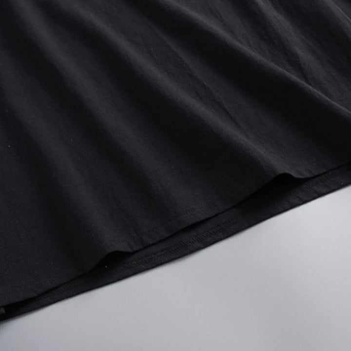 Buddha Stones Cross-Collars Cotton Tang Suit Hanfu Top Pants Clothing Men's Set - image 8