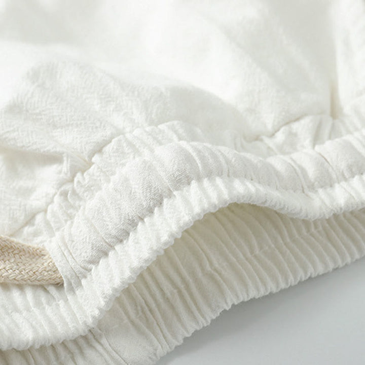 Buddha Stones Cross-Collars Cotton Tang Suit Hanfu Top Pants Clothing Men's Set - image 22