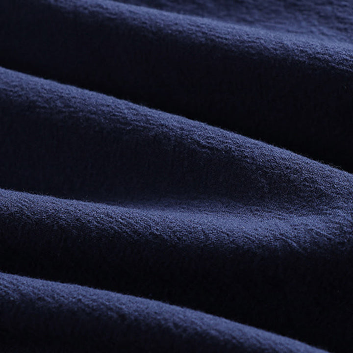 Buddha Stones Three-Quarter Sleeves Cropped Bloomers Cotton Top Pants Clothing Men's Set - image 14