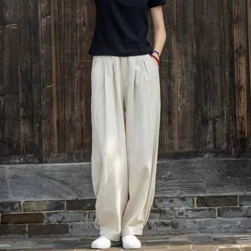 Buddha Stones Casual Cotton Women's Yoga Pants With Pockets - image 3