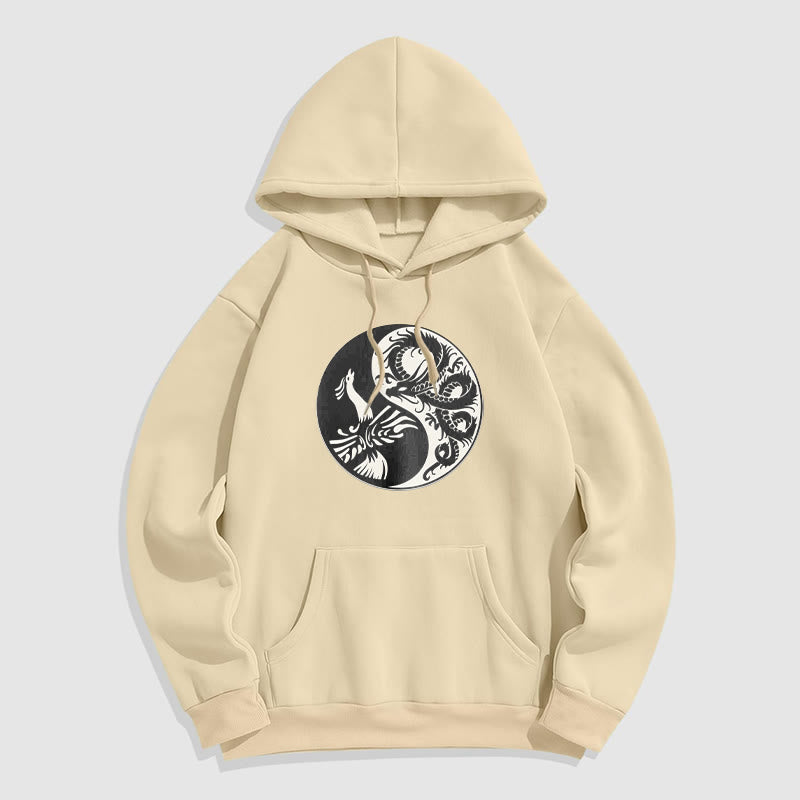 Buddha Stones Phoenix Yin Yang Fleece Lined Hoodie