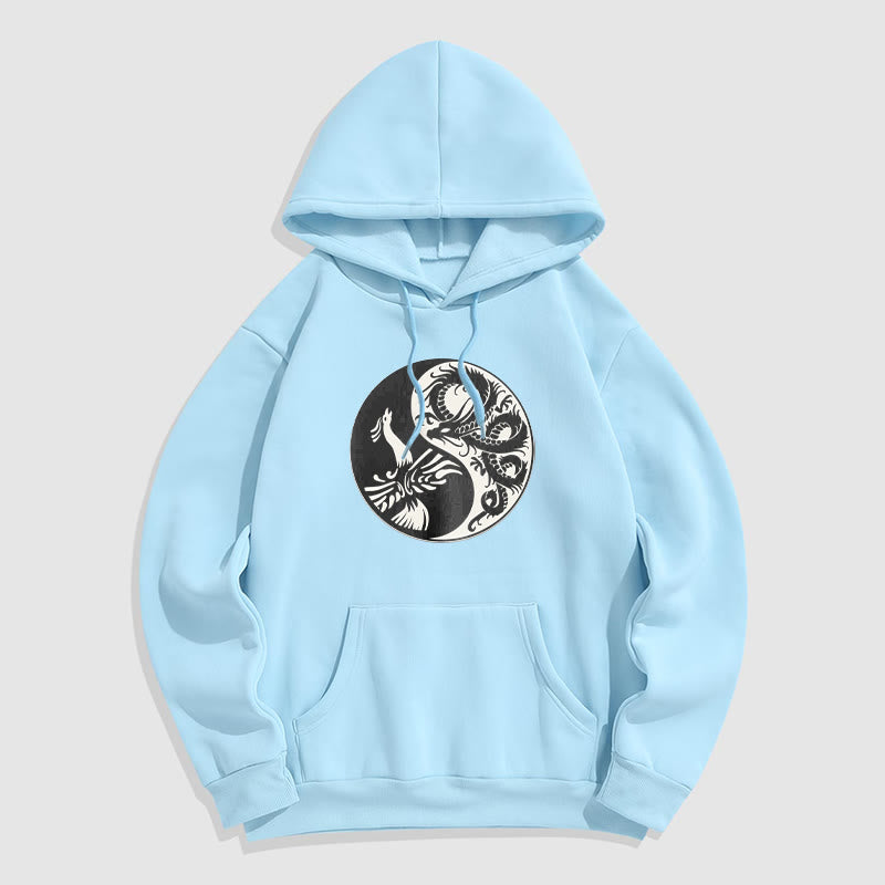 Buddha Stones Phoenix Yin Yang Fleece Lined Hoodie