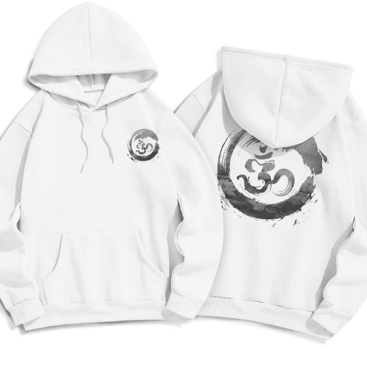 Buddha Stones Om Lotus Fleece Lined Hoodie