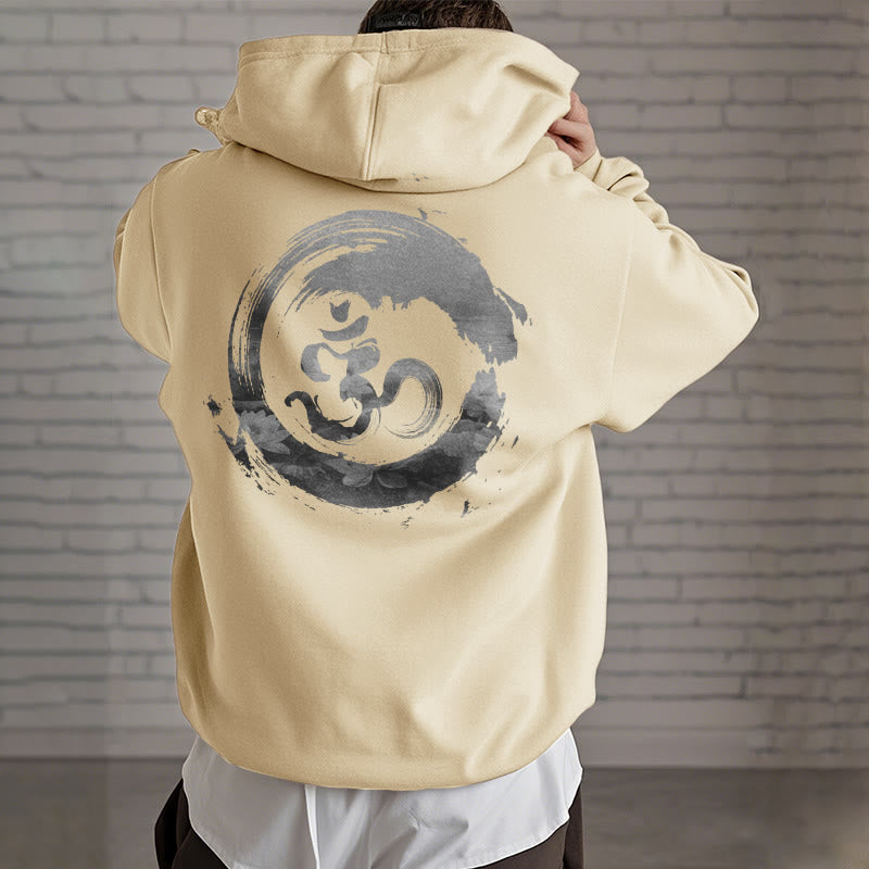 Buddha Stones Om Lotus Fleece Lined Hoodie