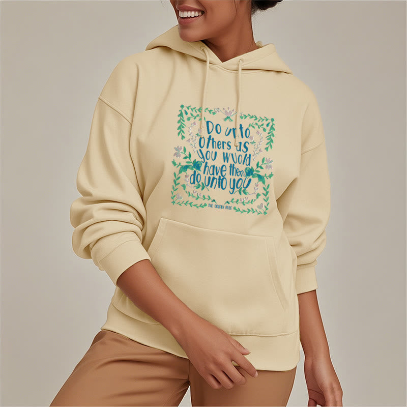 Buddha Stones The Golden Rule Fleece Lined Polyester Hoodie