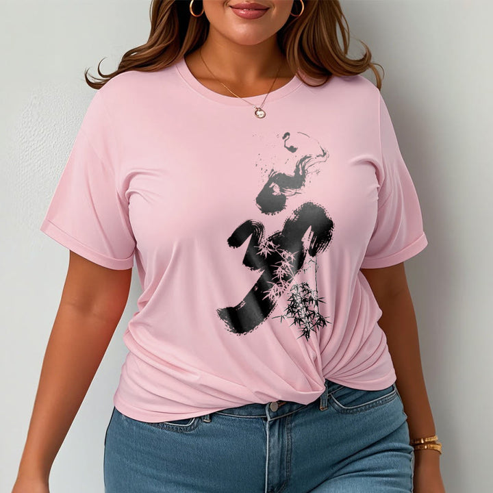 Buddha Stones OM Bamboo Ink Cotton Tee T-shirt - image 17