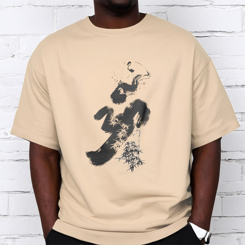 Buddha Stones OM Bamboo Ink Cotton Tee T-shirt - image 13