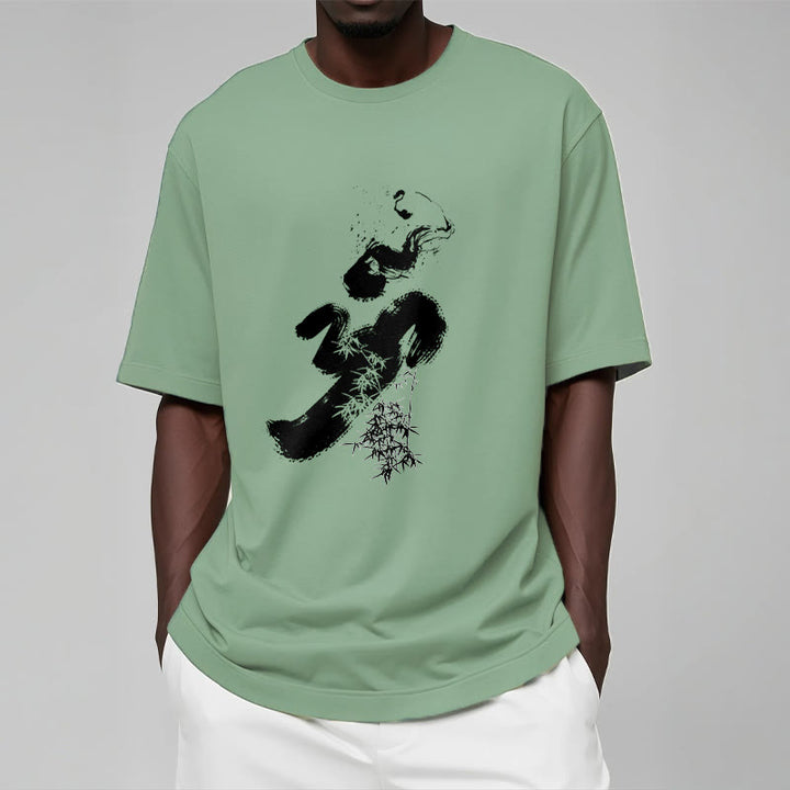 Buddha Stones OM Bamboo Ink Cotton Tee T-shirt - image 19