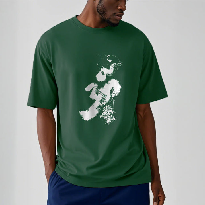 Buddha Stones OM Bamboo Ink Cotton Tee T-shirt - image 10