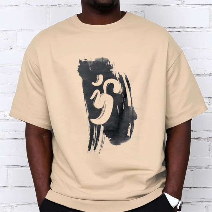 Buddha Stones OM Ink Background Cotton Tee T-shirt - image 13