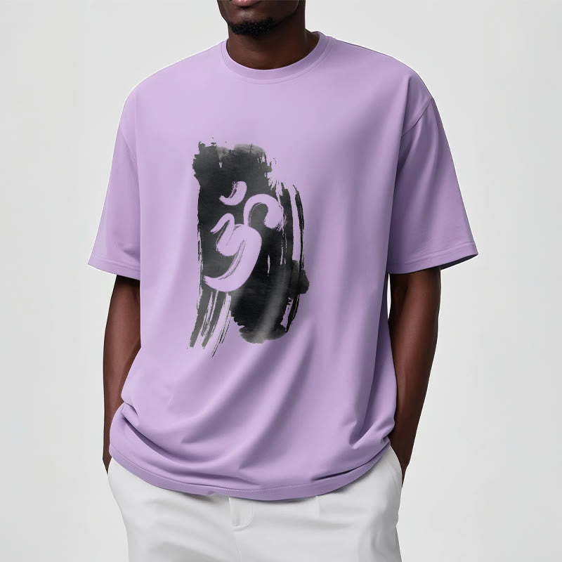 Buddha Stones OM Ink Background Cotton Tee T-shirt - image 15