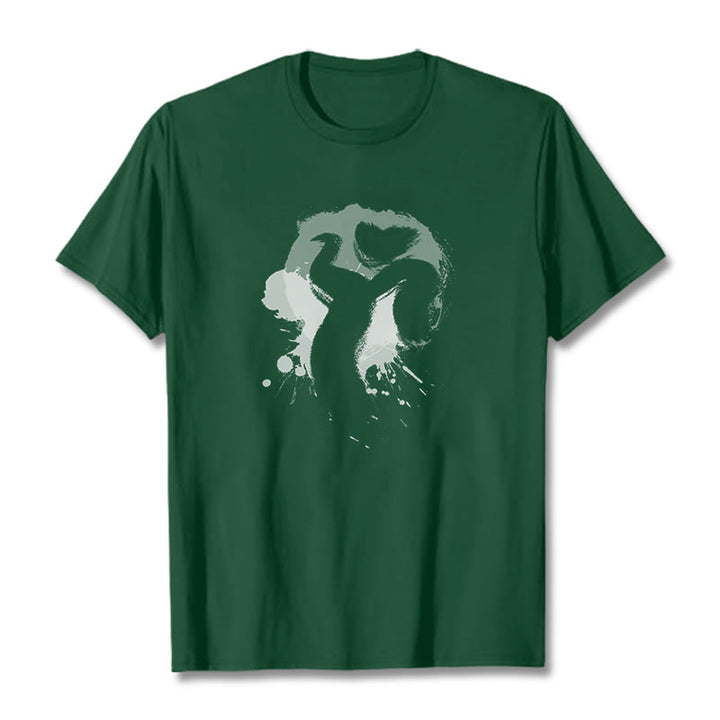 Buddha Stones OM Swan Cotton Tee T-shirt - ForestGreen - 2XL - image 9