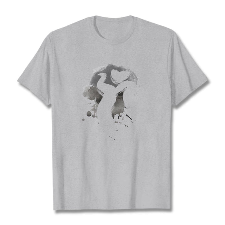 Buddha Stones OM Swan Cotton Tee T-shirt - LightGrey - 2XL - image 20