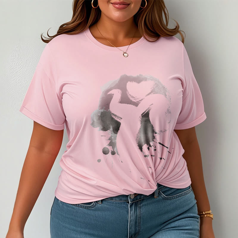 Buddha Stones OM Swan Cotton Tee T-shirt - image 17