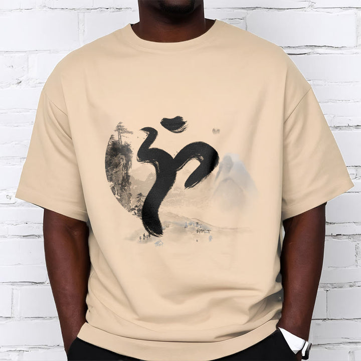 Buddha Stones OM Landscape Cotton Tee T-shirt - image 13