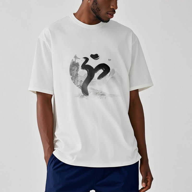 Buddha Stones OM Landscape Cotton Tee T-shirt - image 8