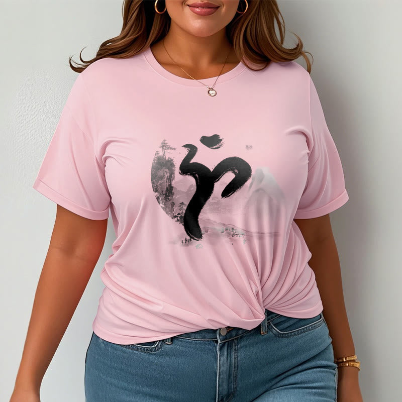 Buddha Stones OM Landscape Cotton Tee T-shirt - image 17