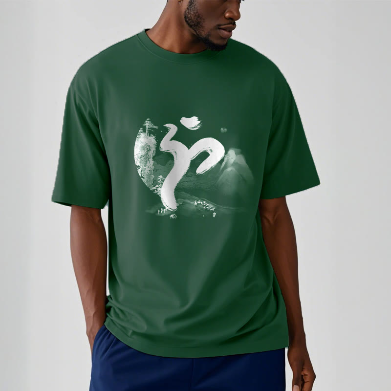 Buddha Stones OM Landscape Cotton Tee T-shirt - image 10