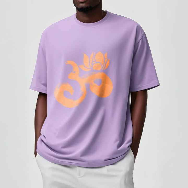 Buddha Stones OM Lotus Flower Cotton Tee T-shirt - image 18