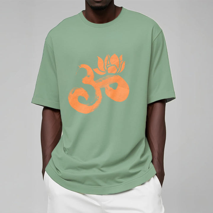 Buddha Stones OM Lotus Flower Cotton Tee T-shirt - image 16