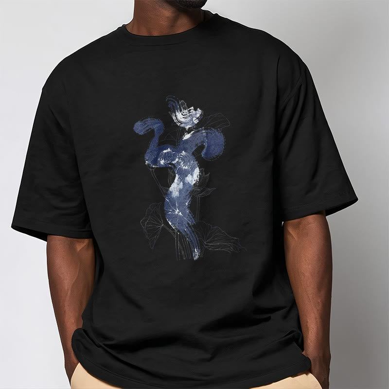 Buddha Stones OM Lotus Flower Background Cotton Tee T-shirt - image 7