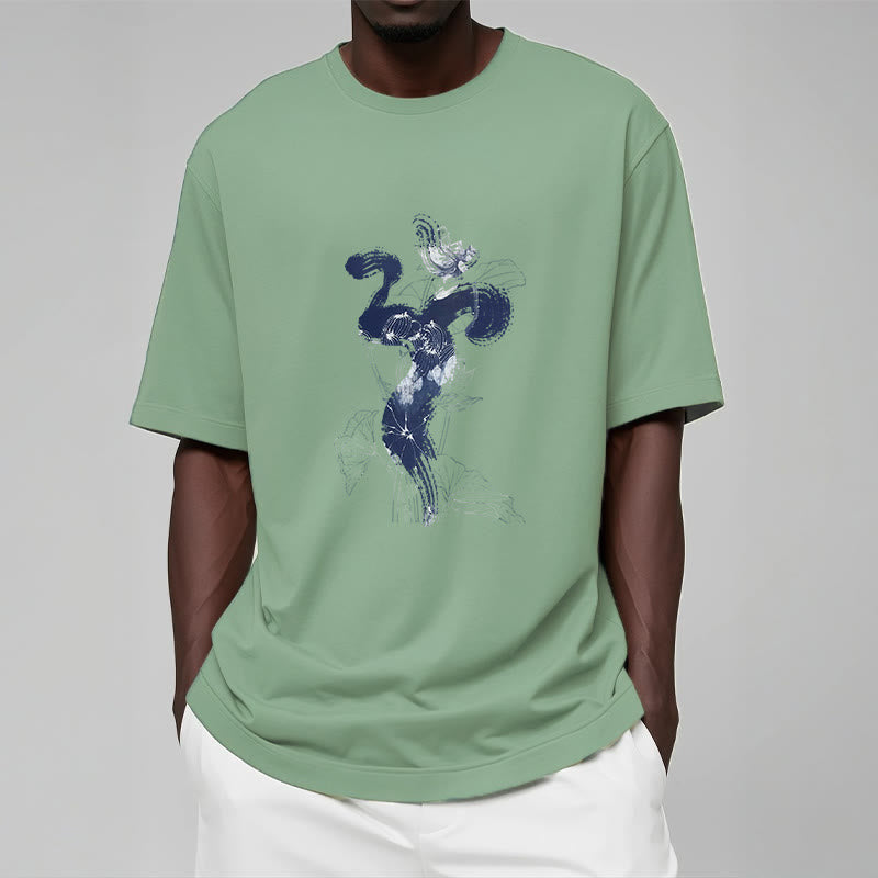 Buddha Stones OM Lotus Flower Background Cotton Tee T-shirt - image 18