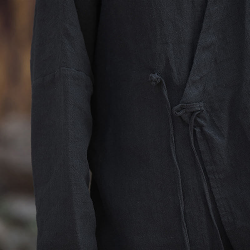 Buddha Stones Meditate Ramie Cotton Clothing - image 18