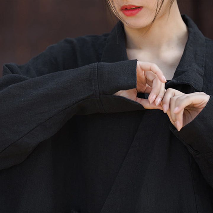 Buddha Stones Meditate Ramie Cotton Clothing - image 17