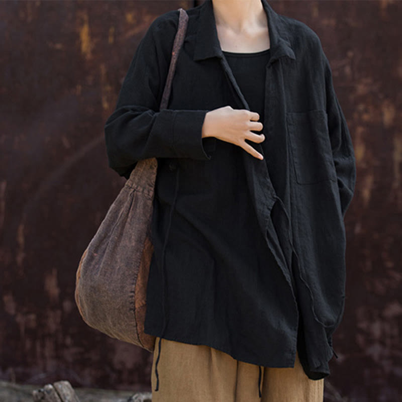 Buddha Stones Meditate Ramie Cotton Clothing - image 22