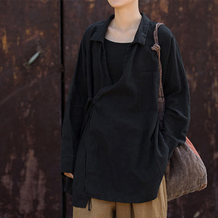 Buddha Stones Meditate Ramie Cotton Clothing - image 22