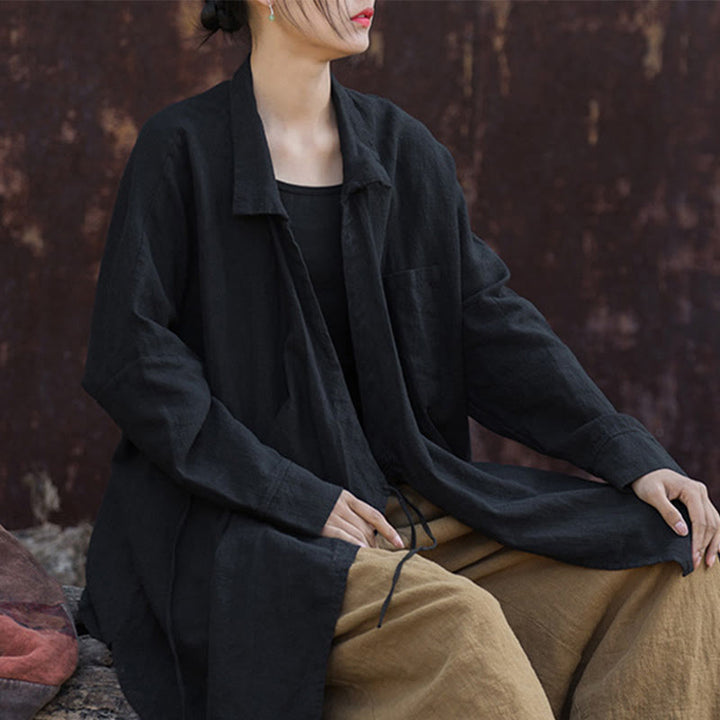 Buddha Stones Meditate Ramie Cotton Clothing - image 26