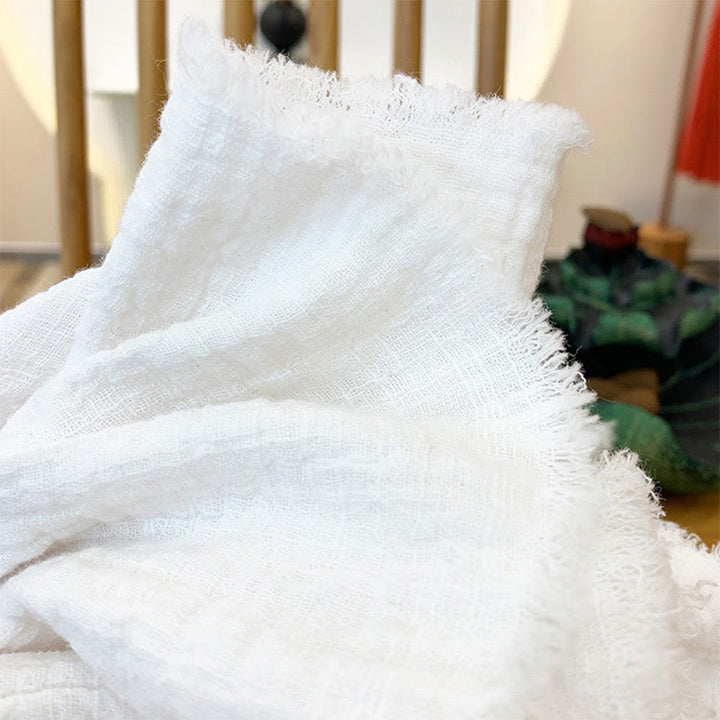 Buddha Stones Literary Artistic Double-Layered Sand Wash Cotton Linen Clothing - image 13