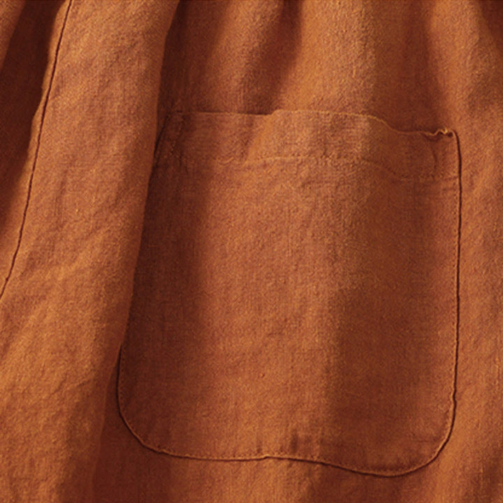 Buddha Stones Summer Women's Linen Drawstring Elastic Waist Harem Pants With Pockets - image 27
