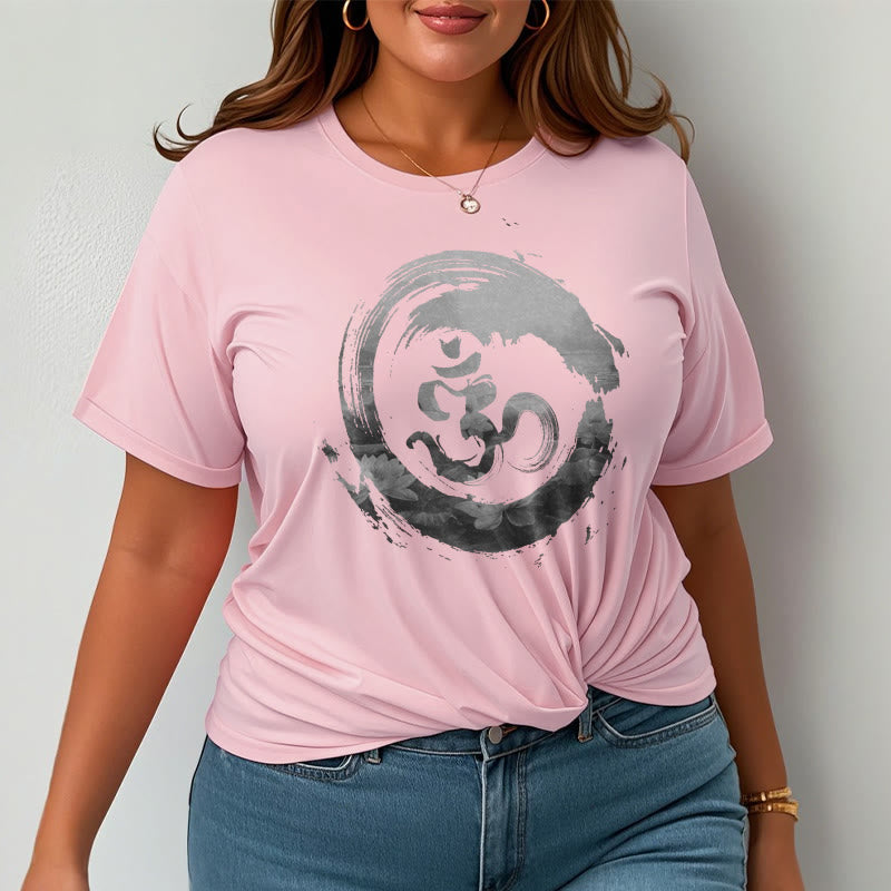 Buddha Stones Om Lotus Cotton Tee T-shirt - image 17