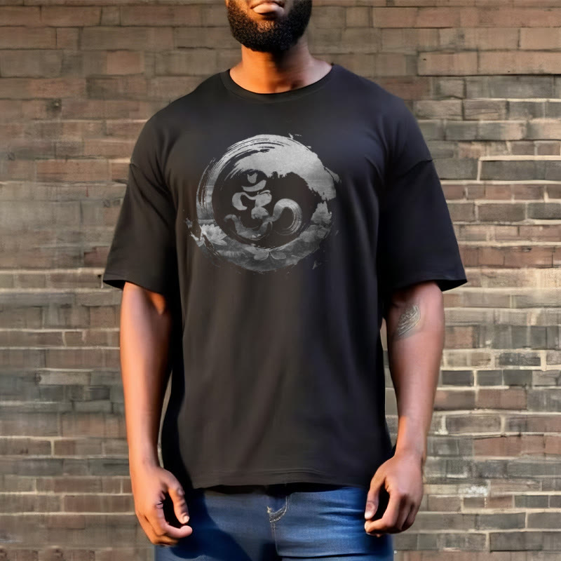 Buddha Stones Om Lotus Cotton Tee T-shirt - image 4