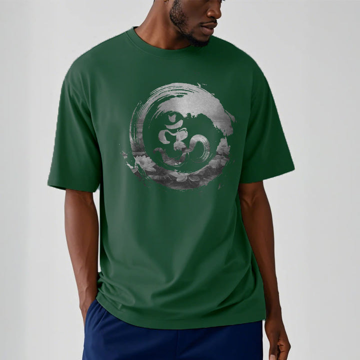 Buddha Stones Om Lotus Cotton Tee T-shirt - image 10