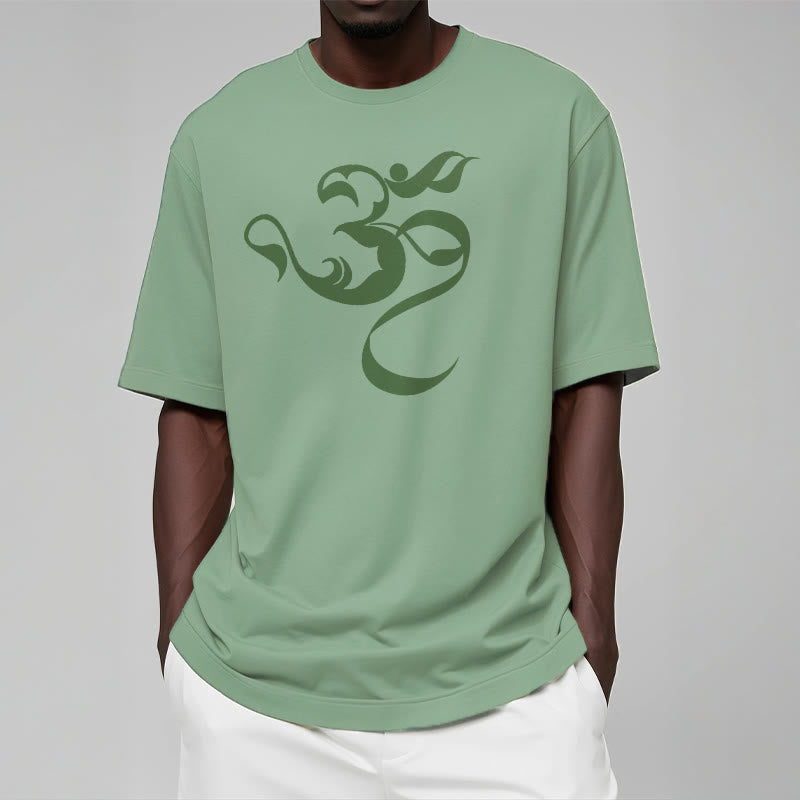 Buddha Stones Om Figure Design Cotton Tee T-shirt - image 19