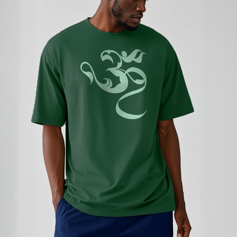 Buddha Stones Om Figure Design Cotton Tee T-shirt - image 10