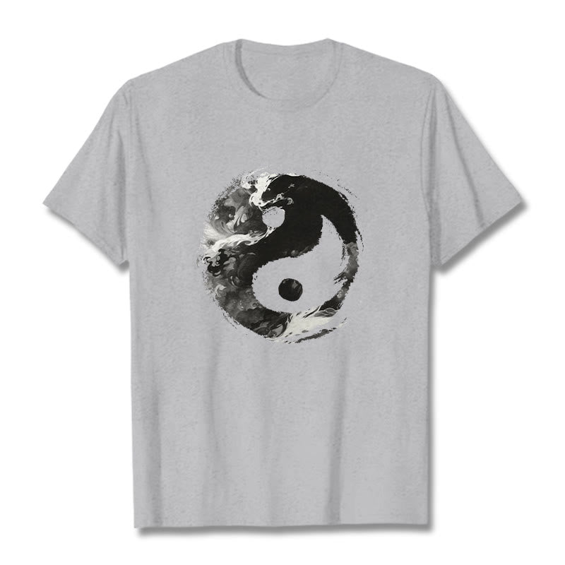 Buddha Stones Yin Yang Cotton Tee T-shirt